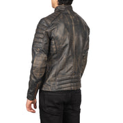 Faisor Mocha 가죽 라이더 자켓 남성용 – alternate product view 5