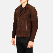 Faisor Mocha 가죽 라이더 자켓 남성용 – alternate product view 2