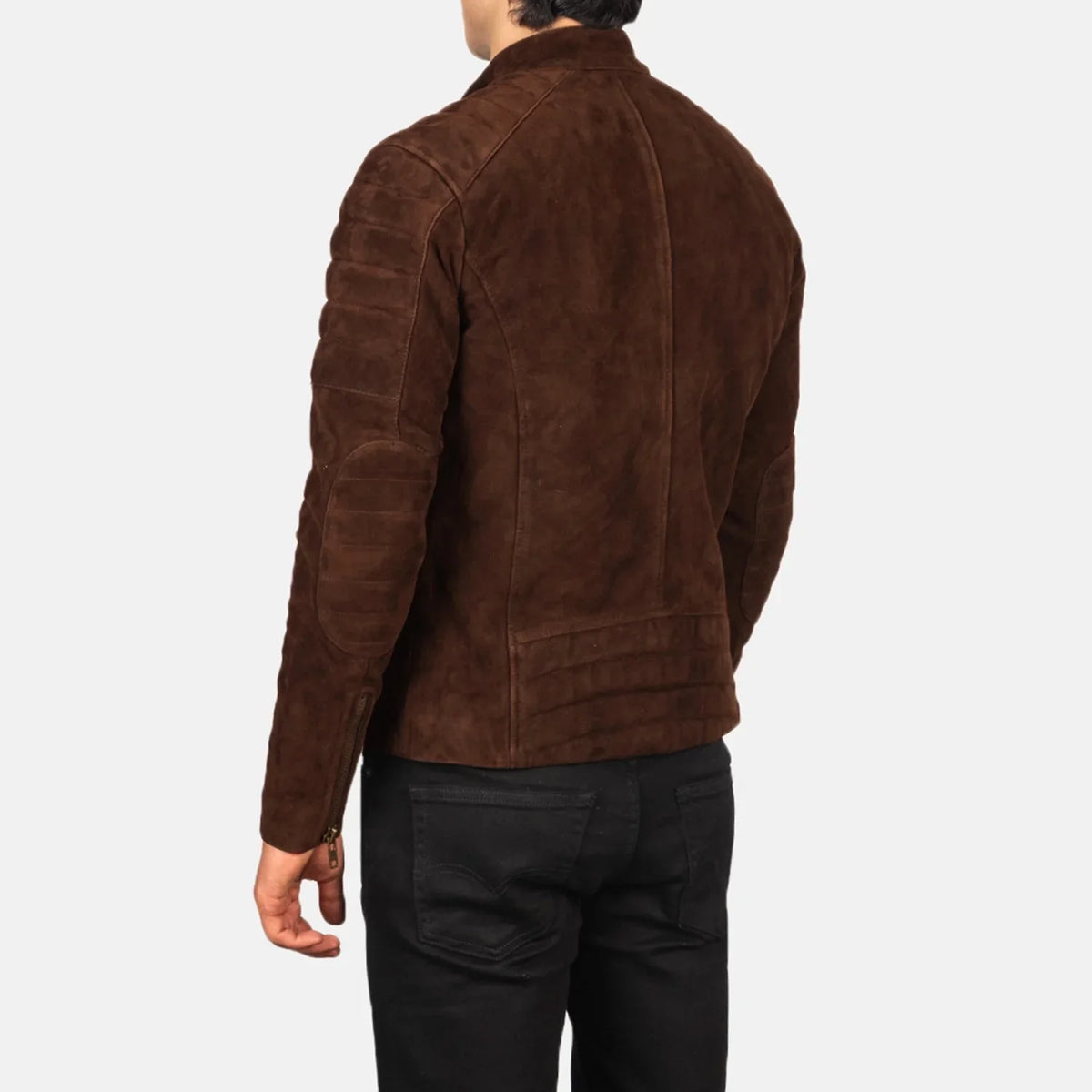 Faisor Mocha 가죽 라이더 자켓 남성용 – alternate product view 5