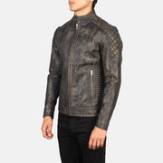 Fernando Quilted 가죽 라이더 자켓 남성용 – alternate product view 2