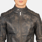 Fernando Quilted 가죽 라이더 자켓 남성용 – alternate product view 6