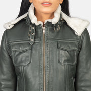 
Fiona Hooded 리얼 양털 무스탕 여성용 – alternate product view 6