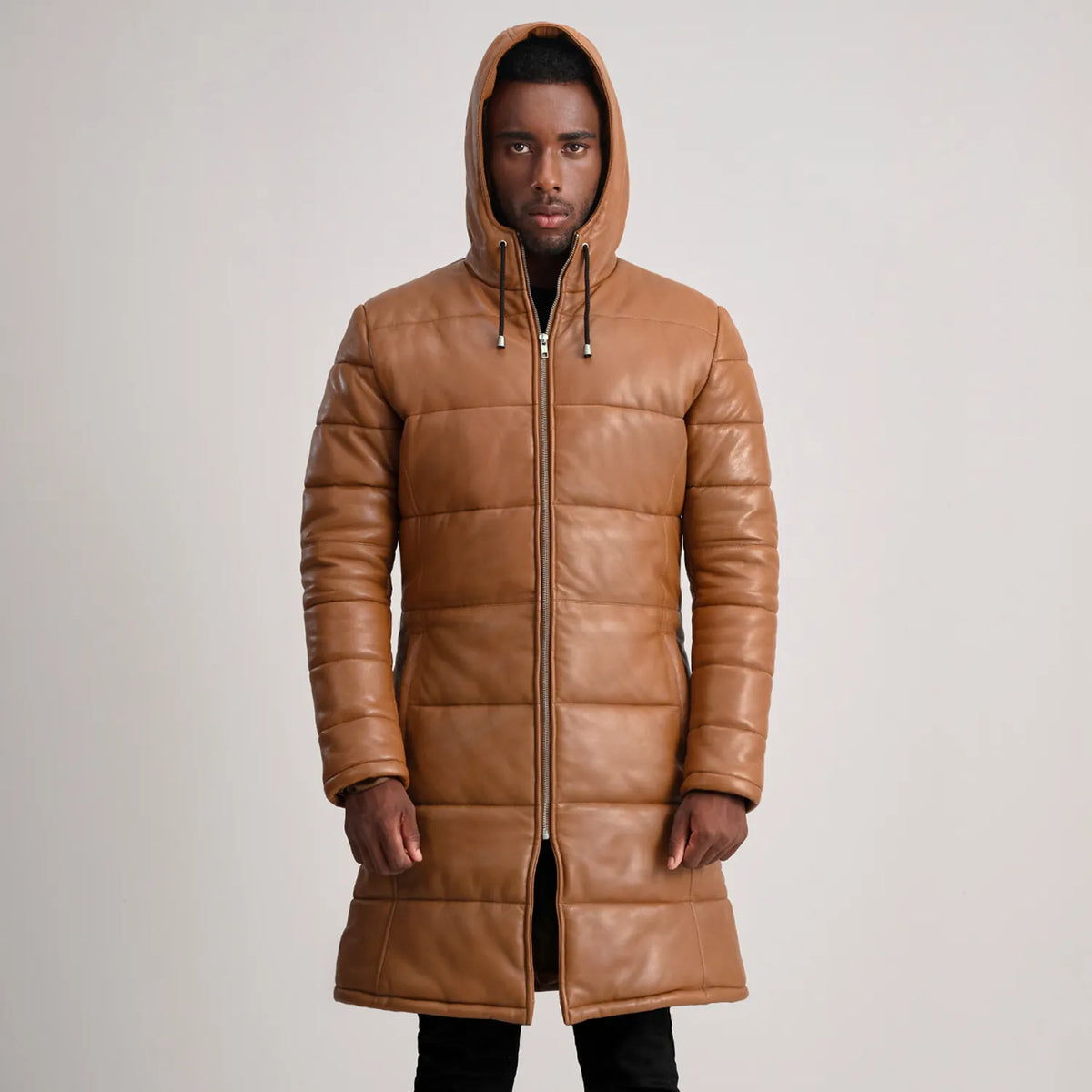 
Floyd 가죽 코트 탄 Puffer 가죽 자켓 남성용 – alternate product view 4