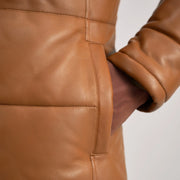 
Floyd 가죽 코트 탄 Puffer 가죽 자켓 남성용 – alternate product view 6