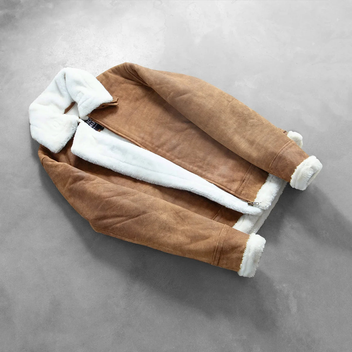 Francis B-3 블랙 가죽 봄버 자켓 남성용 – alternate product view 8
