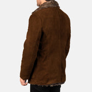 Furlong 가죽 롱 코트 Beige 가죽 롱 코트 남성용 – alternate product view 5