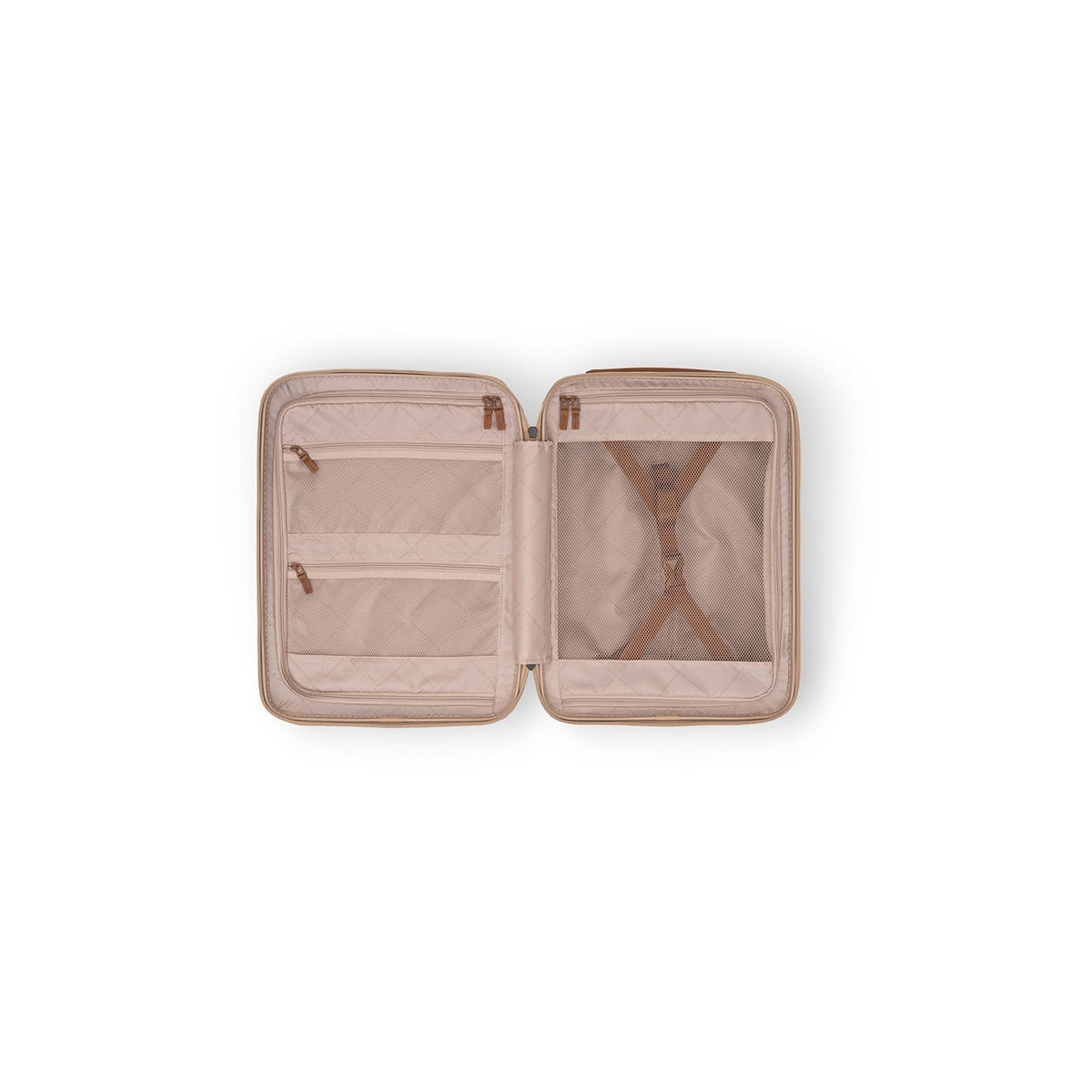
클로즈업 상세 of Classic Collar & Heavy-Duty Zipper Hardware on Hand Luggage Suitcase Front Pocket Zuna 여성용 여성용