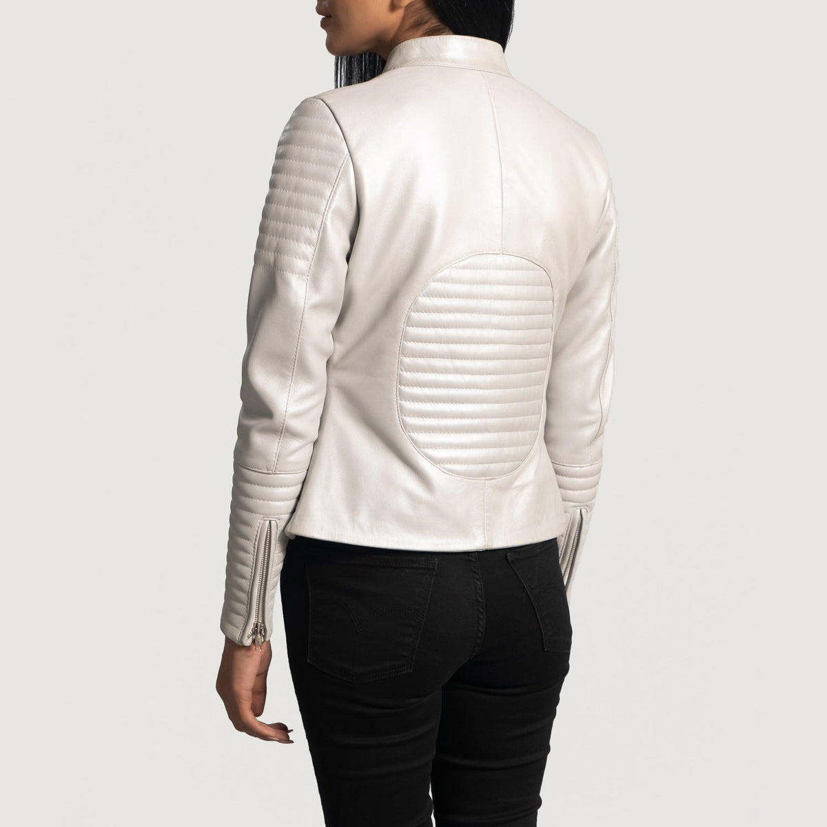 Authentic Sheepskin Leather with Aniline Finish Grain Texture &amp; Heavy-Duty Seam Stitching Detail