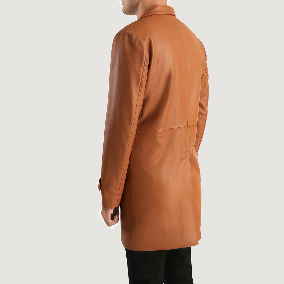 Infinity 가죽 롱 코트 남성용 – alternate product view 5