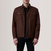 
Irwin 브라운 Waxed Canvas Field 가죽 자켓 남성용 For Men in Brown Waxed Cotton Canvas - 정면 스타일 및 테일러드 실루엣 | 공식 온라인 스토어 구매