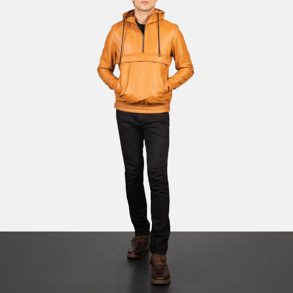 
Kenton Hooded 가죽 자켓 남성용 – alternate product view 3