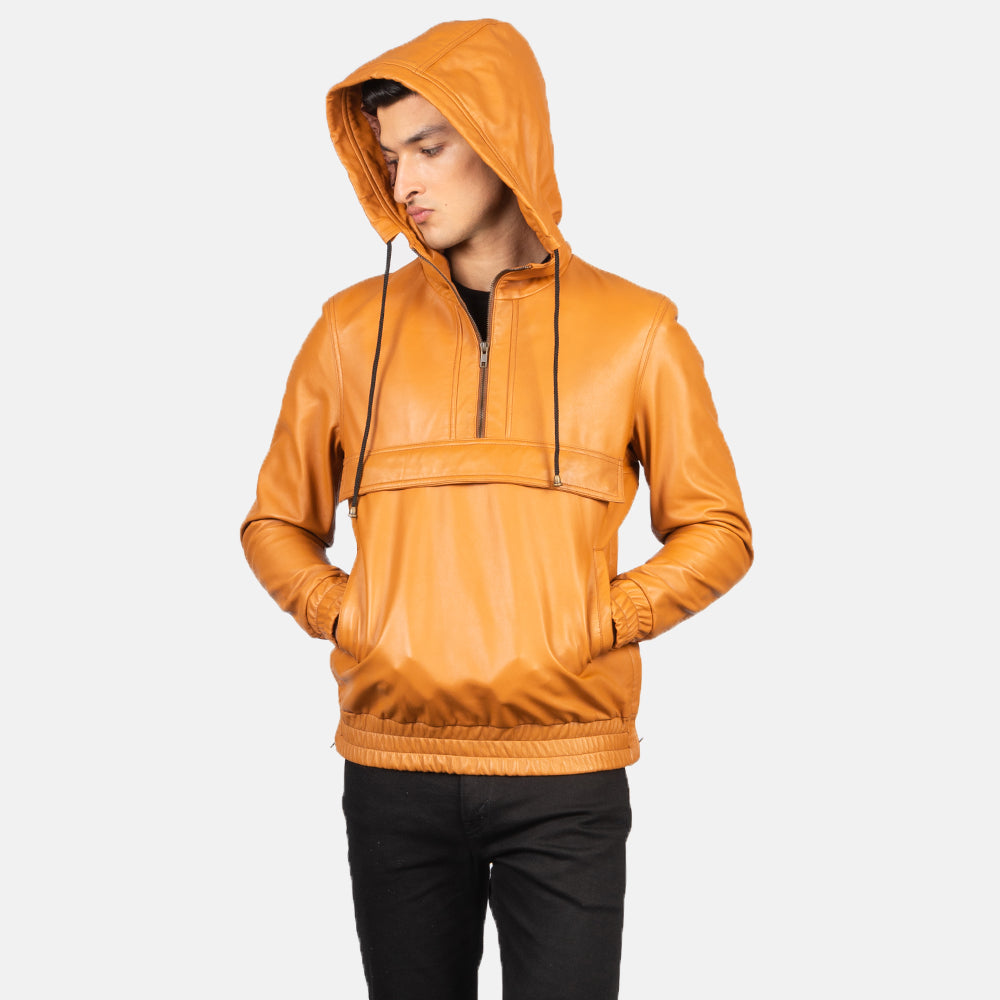 
Kenton Hooded 가죽 자켓 남성용 – alternate product view 4