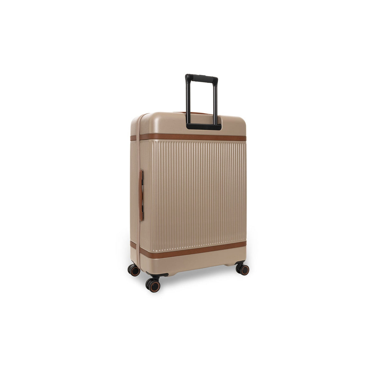 Tailored Rib Cuffs &amp; Hem Craftsmanship Construction Detail on Large Suitcase Zuna 여성용