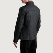 Lavendard 가죽 라이더 자켓 남성용 – alternate product view 6