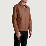 Lavendard 가죽 라이더 자켓 남성용 – alternate product view 2