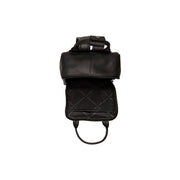 Solid Antique Brass Hardware &amp; Heavy-Duty Dual Zipper Detail on Bellary Full-Grain Leather Backpack 여성용