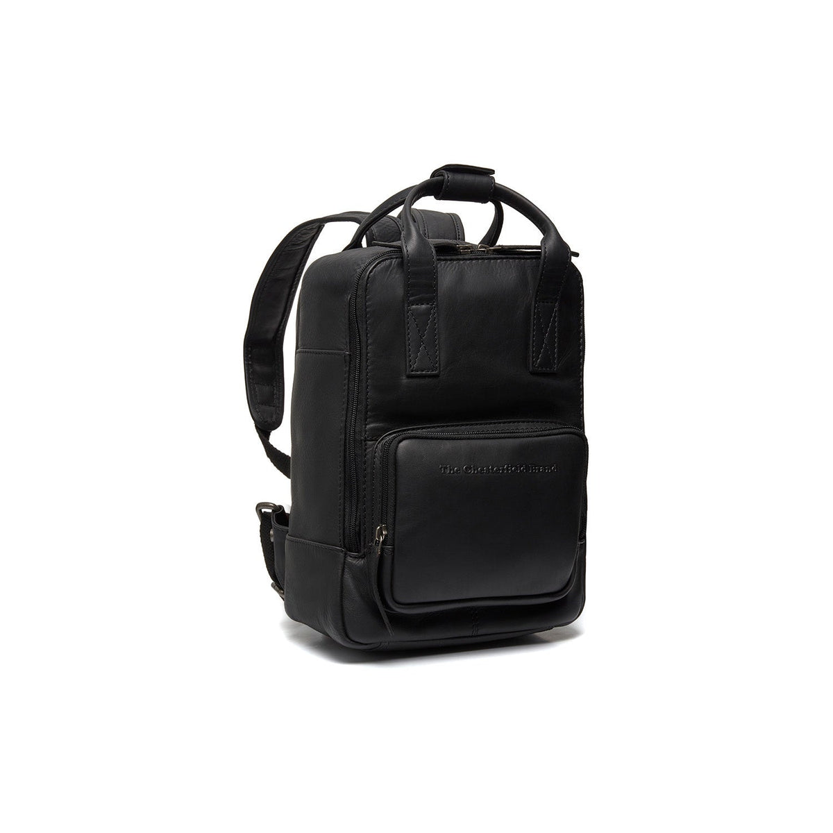 Bellary Full-Grain Leather Backpack 여성용 in Classic 100% Full-Grain Leather - Full Exterior Front Profile View | Buy Online
