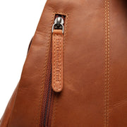 
Cognac Leather Backpack Howard, detail view 3