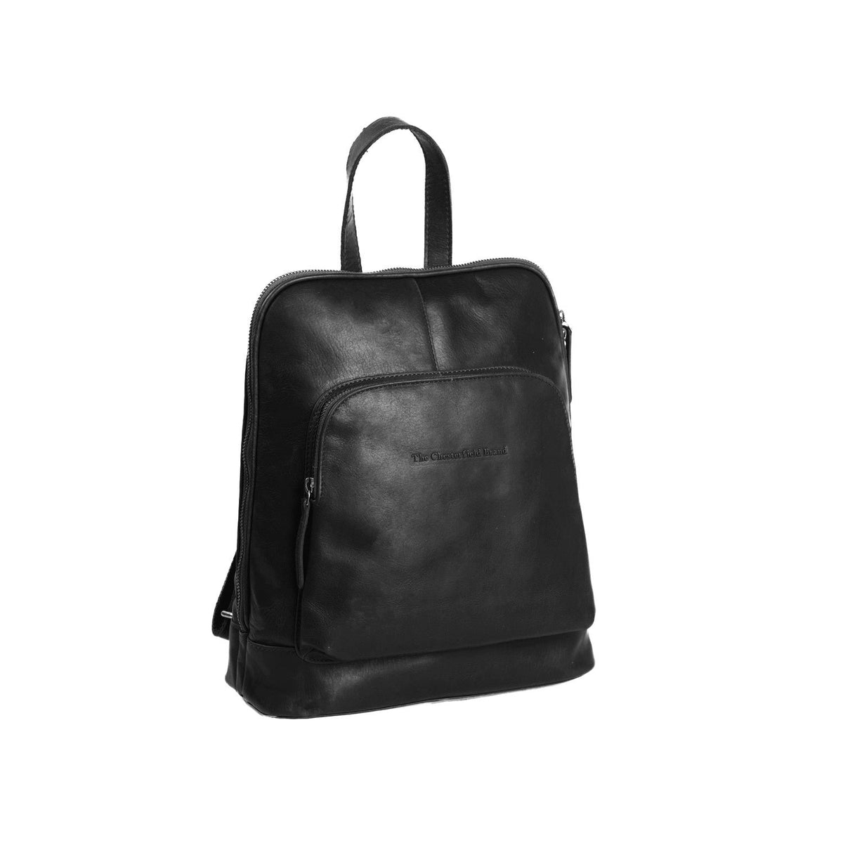 Naomi Full-Grain Leather Backpack 여성용 in Classic 100% Full-Grain Leather - Full Exterior Front Profile View | Buy Online