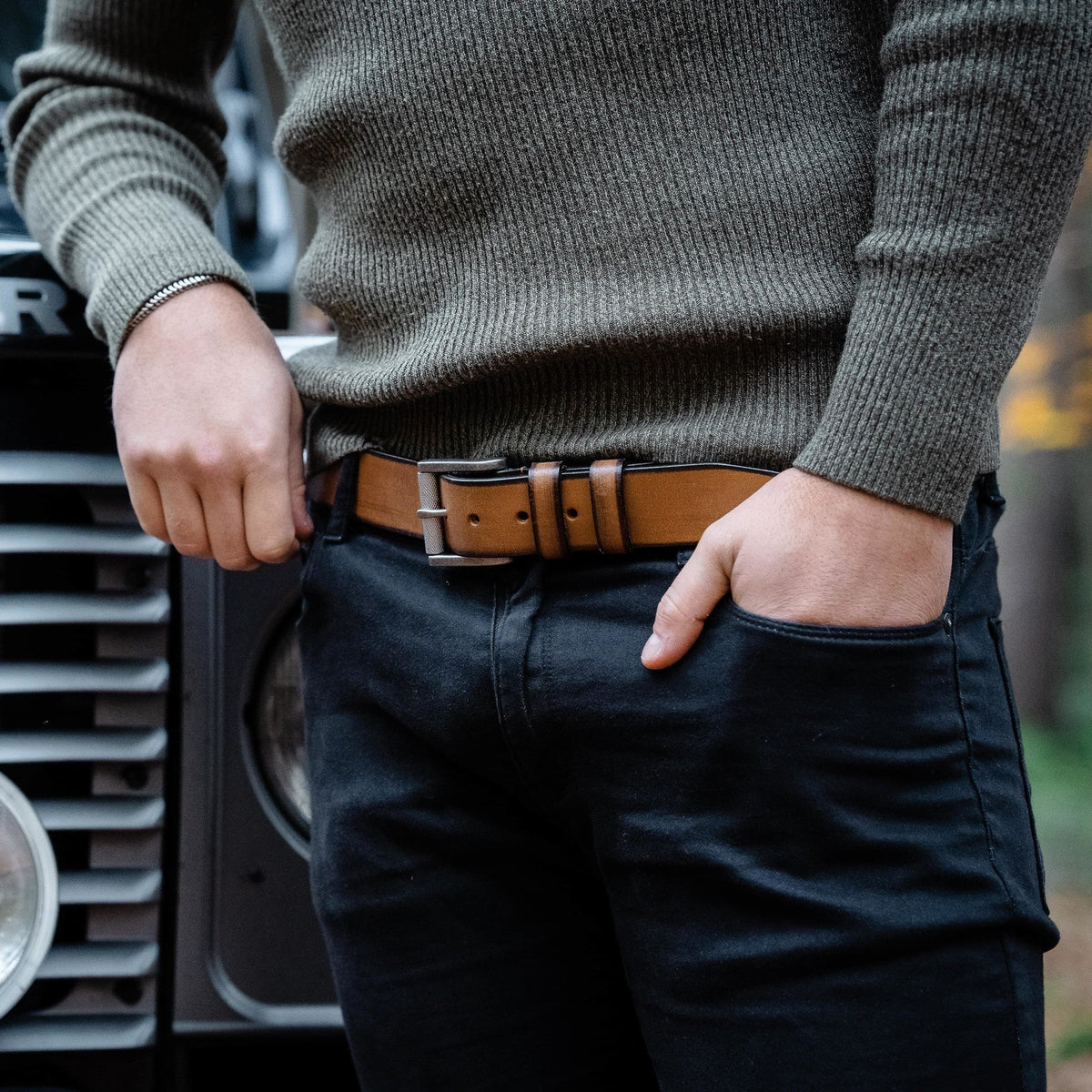 Aayden Full-Grain Leather Belt 남성용 – alternate product view 3