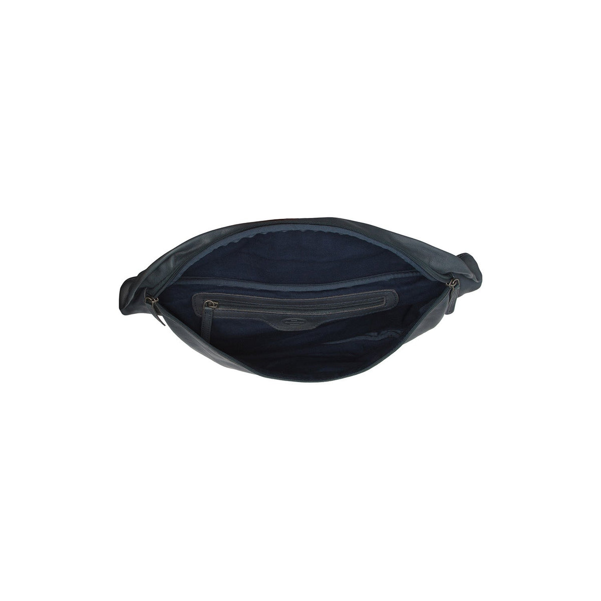 Kruger Full-Grain Leather Belt Bag 여성용 - Structured Side Profile Showing Gusset Depth &amp; Expansion Capacity