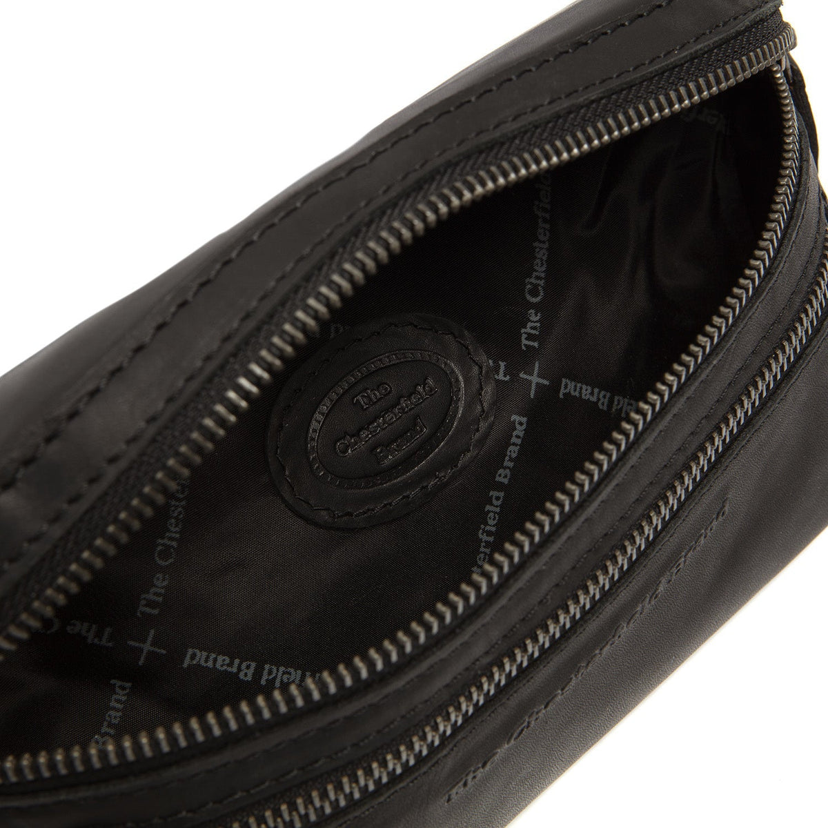 Toronto Full-Grain Leather Belt Bag 여성용 - Structured Side Profile Showing Gusset Depth &amp; Expansion Capacity