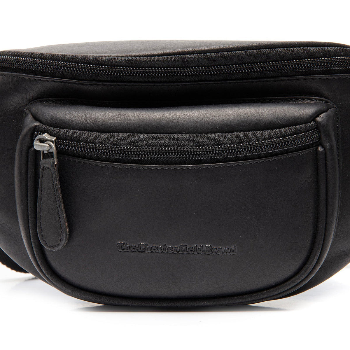 Vernio Full-Grain Leather Belt Bag 여성용 - Structured Side Profile Showing Gusset Depth &amp; Expansion Capacity