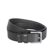 Brandon Full-Grain Leather Belt 남성용 in Classic 100% Full-Grain Leather - Full Exterior Front Profile View | Buy Online