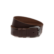 
Solid Antique Brass Hardware & Heavy-Duty Dual Zipper Detail on Copper 풀그레인 천연 가죽 Belt 남성용