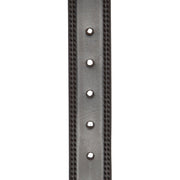 
Solid Antique Brass Hardware & Heavy-Duty Dual Zipper Detail on Manovo 풀그레인 천연 가죽 Belt 남성용