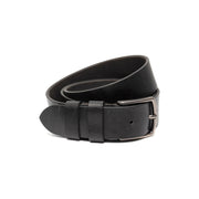 Morrison Full-Grain Leather Belt 남성용 in Classic 100% Full-Grain Leather - Full Exterior Front Profile View | Buy Online