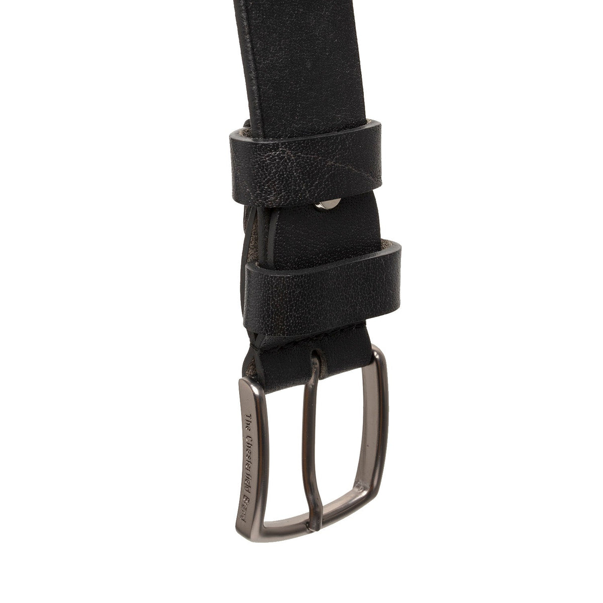 Morrison Full-Grain Leather Belt 남성용 - Structured Side Profile Showing Gusset Depth &amp; Expansion Capacity