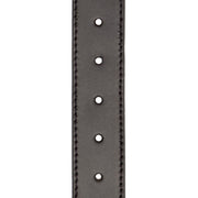 Solid Antique Brass Hardware &amp; Heavy-Duty Dual Zipper Detail on 탠aro Full-Grain Leather Belt 남성용