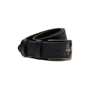 탠aro Full-Grain Leather Belt 남성용 in Tan 100% Full-Grain Leather - Full Exterior Front Profile View | Buy Online