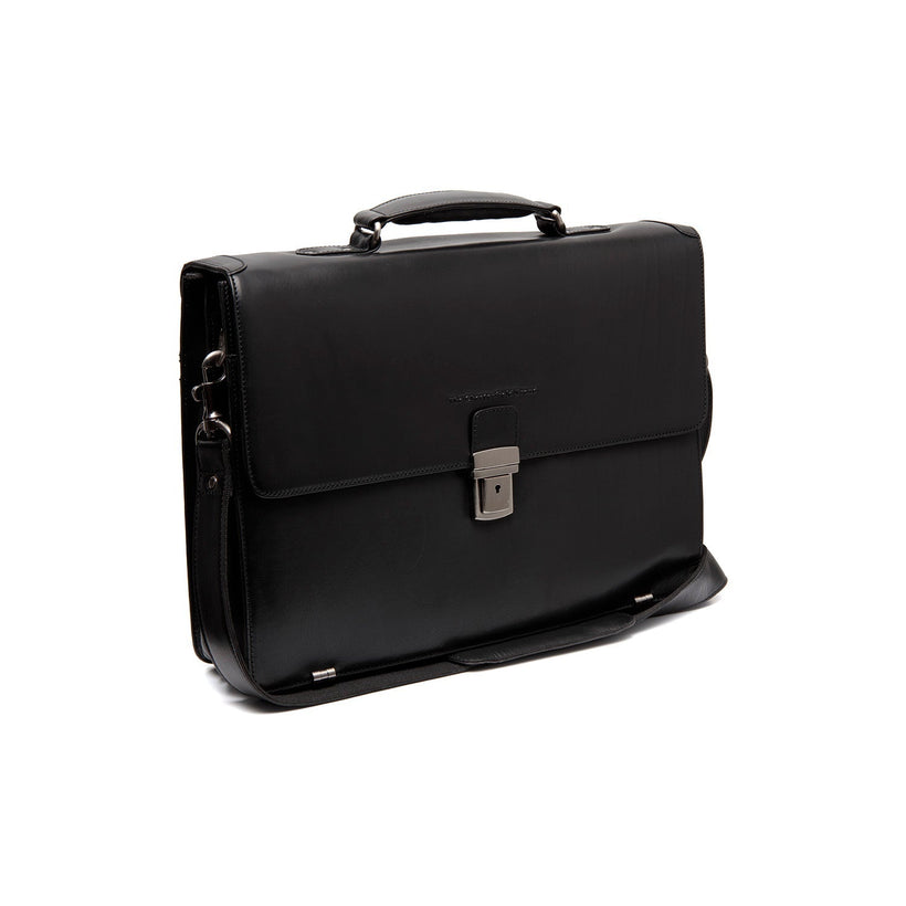 Salvatore Full-Grain Leather Briefcase 남성용