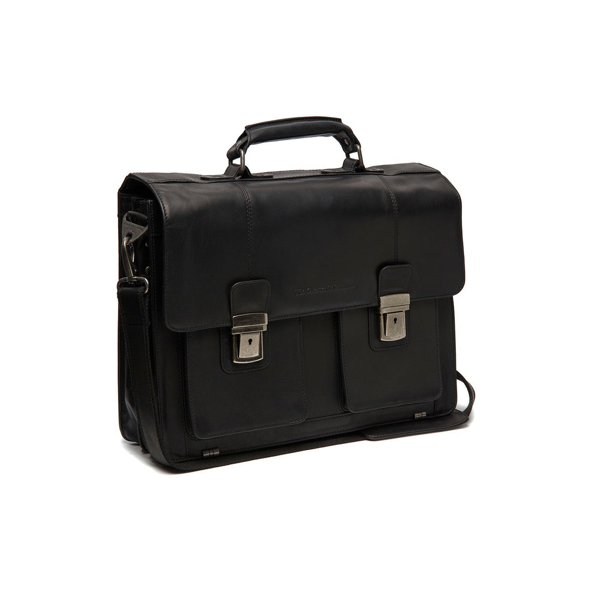 Springfield Full-Grain Leather Briefcase 여성용 in Classic 100% Full-Grain Leather - Full Exterior Front Profile View | Buy Online