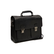 Springfield Full-Grain Leather Briefcase 여성용 in Classic 100% Full-Grain Leather - Full Exterior Front Profile View | Buy Online
