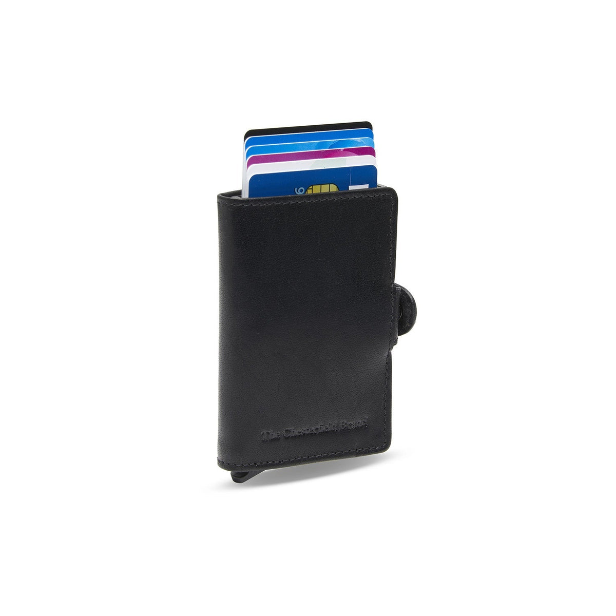Baldwin Full-Grain Leather Card Holder 여성용 in Classic 100% Full-Grain Leather - Full Exterior Front Profile View | Buy Online