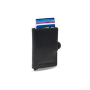 Baldwin Full-Grain Leather Card Holder 여성용 in Classic 100% Full-Grain Leather - Full Exterior Front Profile View | Buy Online