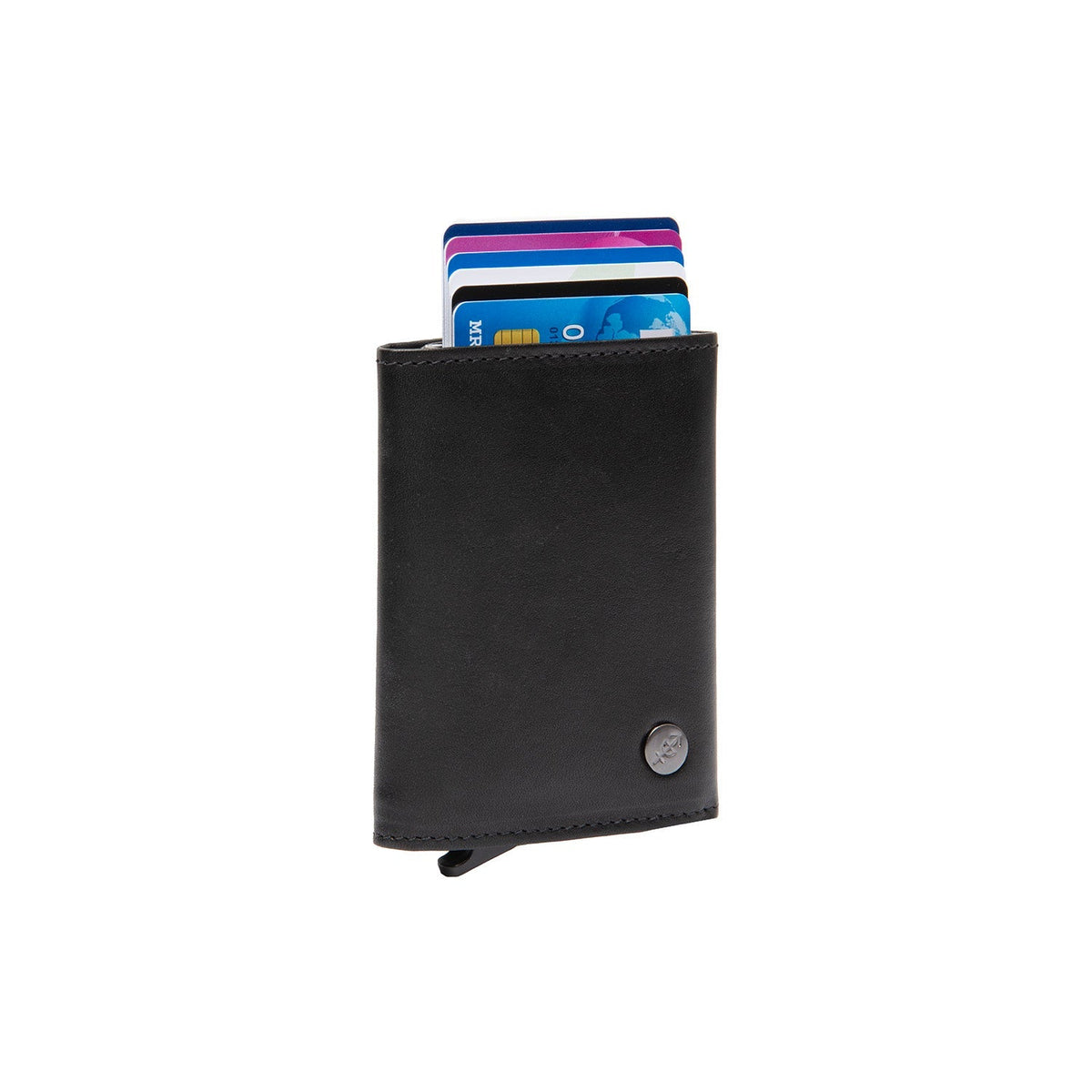 Gabriela Full-Grain Leather Card Holder 여성용 in Classic 100% Full-Grain Leather - Full Exterior Front Profile View | Buy Online