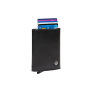 Gabriela Full-Grain Leather Card Holder 여성용 in Classic 100% Full-Grain Leather - Full Exterior Front Profile View | Buy Online