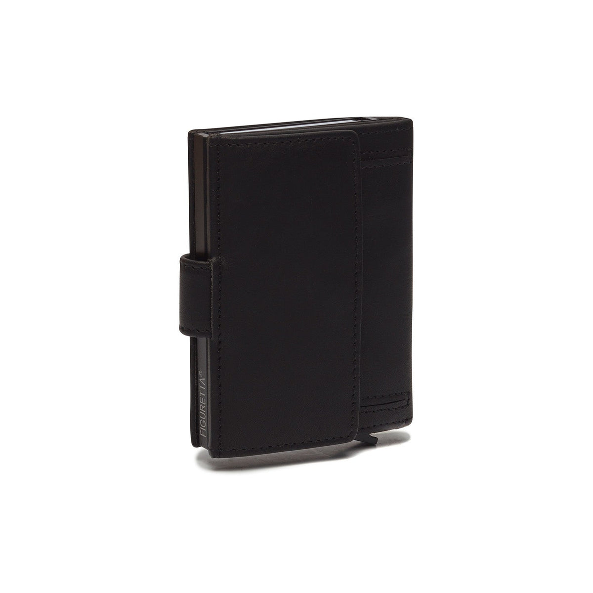 Solid Antique Brass Hardware &amp; Heavy-Duty Dual Zipper Detail on Leipzig Full-Grain Leather Card Holder 여성용