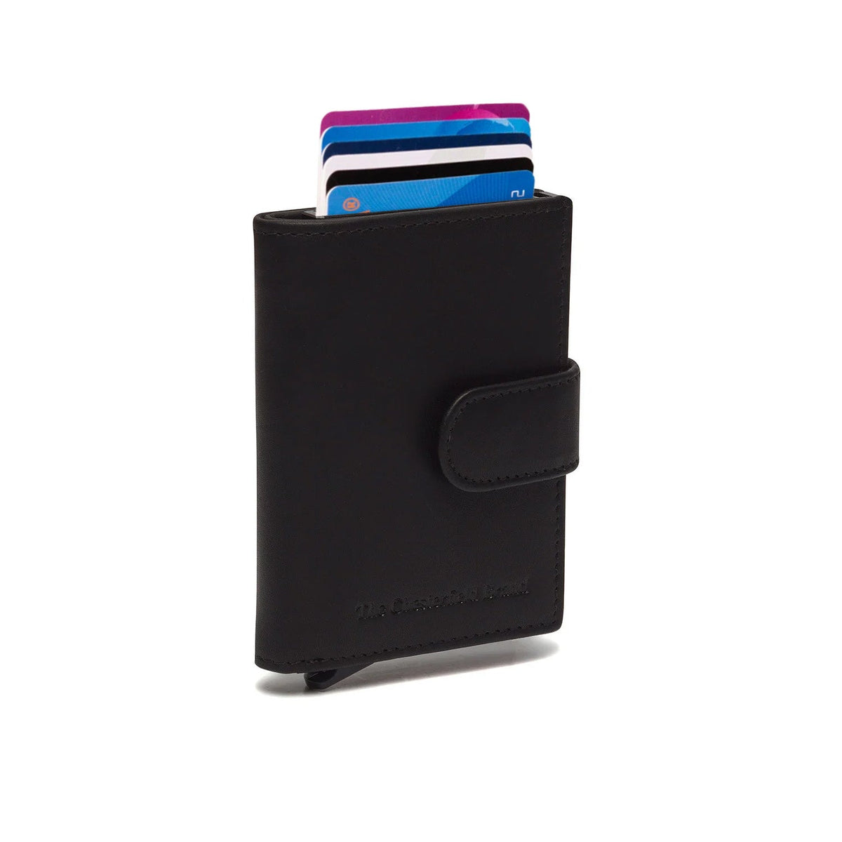 Leipzig Full-Grain Leather Card Holder 여성용 in Classic 100% Full-Grain Leather - Full Exterior Front Profile View | Buy Online