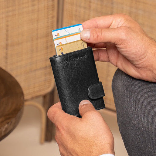 Mannheim Full-Grain Leather Card Holder 여성용