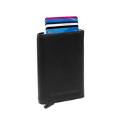 Palma Full-Grain Leather Card Holder 여성용 in Classic 100% Full-Grain Leather - Full Exterior Front Profile View | Buy Online