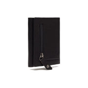 Solid Antique Brass Hardware &amp; Heavy-Duty Dual Zipper Detail on Paris Full-Grain Leather Card Holder 여성용
