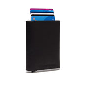 Paris Full-Grain Leather Card Holder 여성용 in Classic 100% Full-Grain Leather - Full Exterior Front Profile View | Buy Online