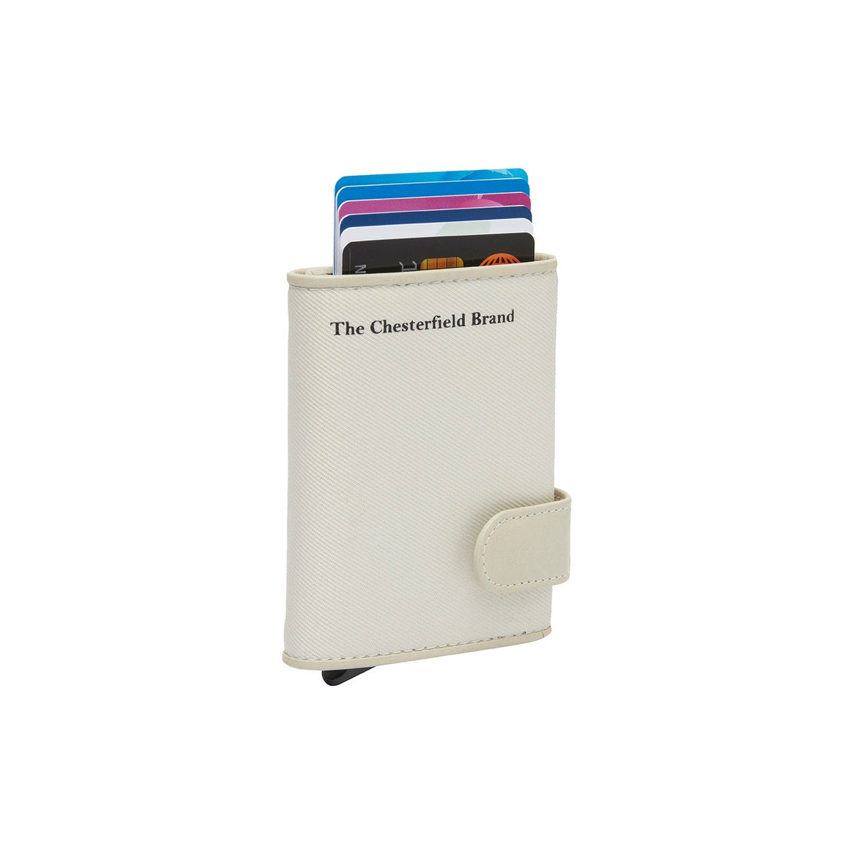 Sabana Full-Grain Leather Card Holder 여성용 in Classic 100% Full-Grain Leather - Full Exterior Front Profile View | Buy Online