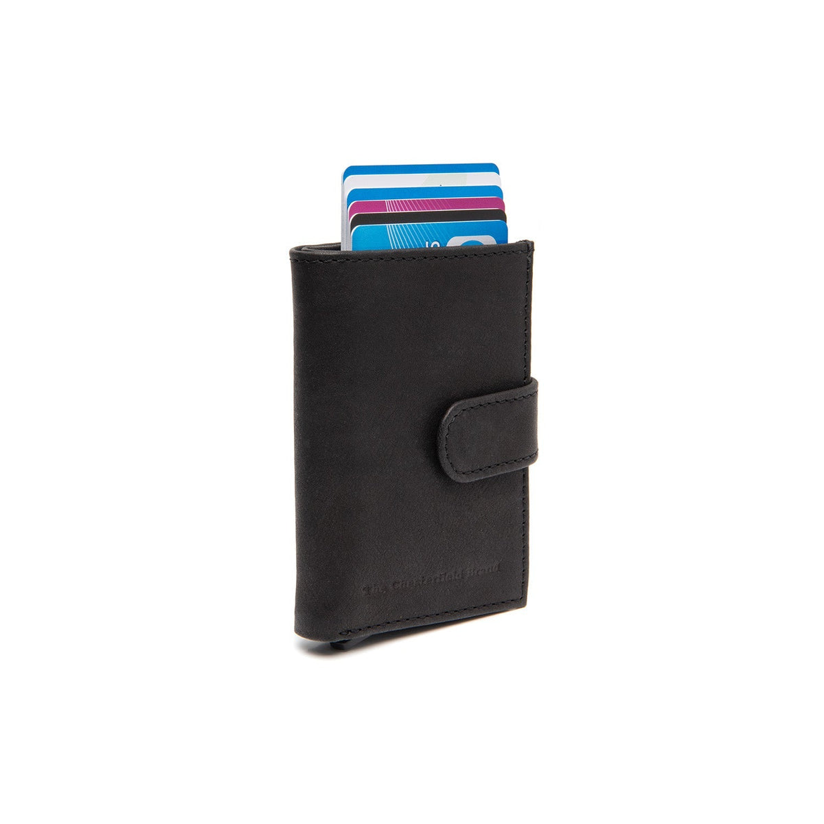 Torola Full-Grain Leather Card Holder 여성용 in Classic 100% Full-Grain Leather - Full Exterior Front Profile View | Buy Online