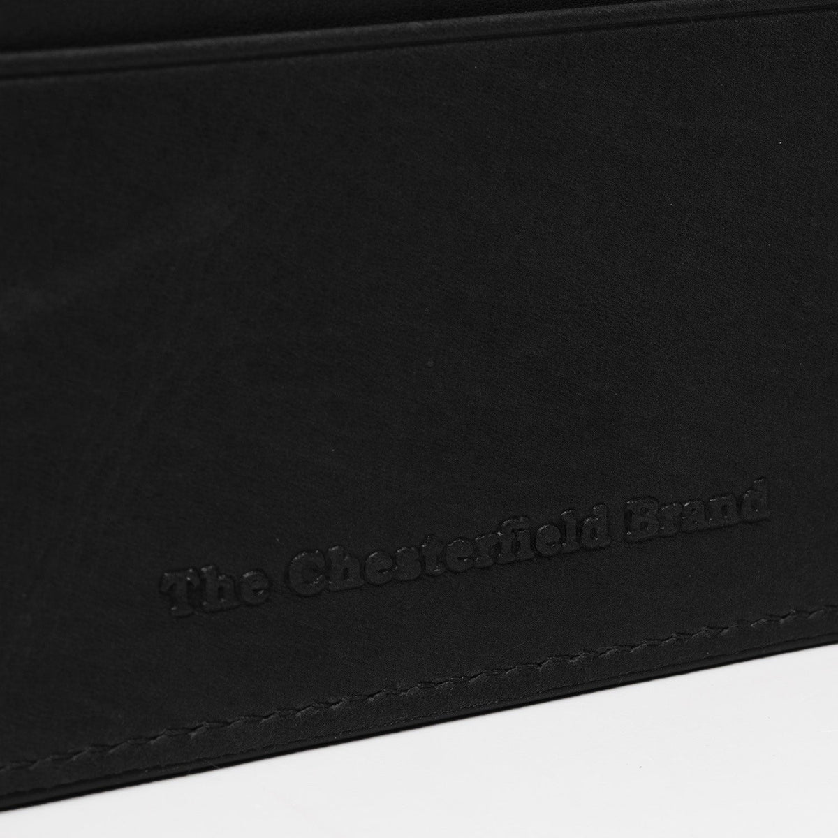 Solid Antique Brass Hardware &amp; Heavy-Duty Dual Zipper Detail on Leather Card Wallet 여성용